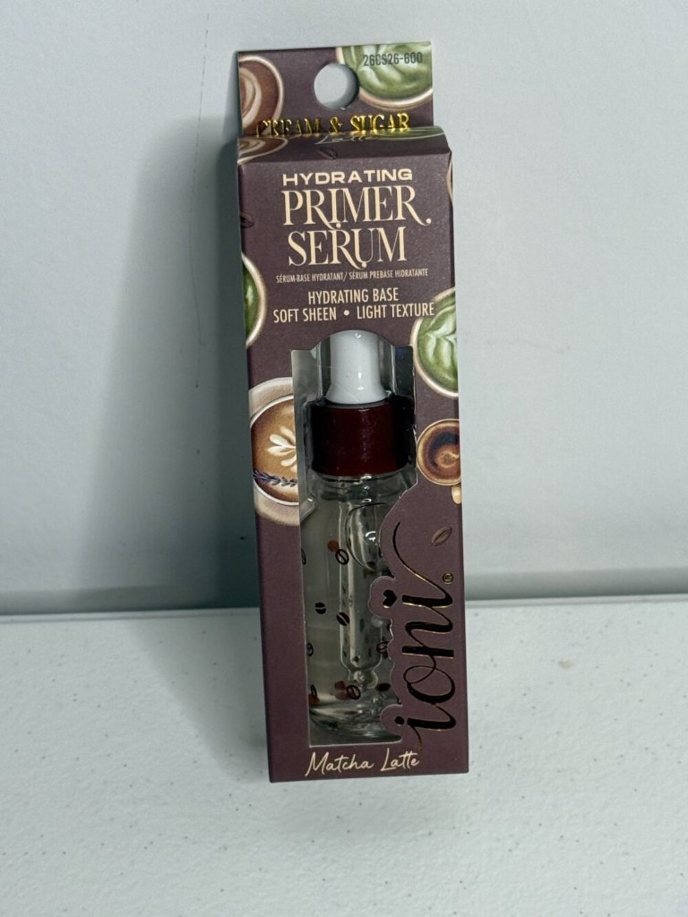 Ioni Cream & Sugar Matcha Latte Hydrating Primer Serum Cafe Makeup New